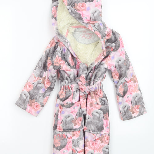 Marks and Spencer Girls Pink Floral  Top Robe Size 2-3 Years