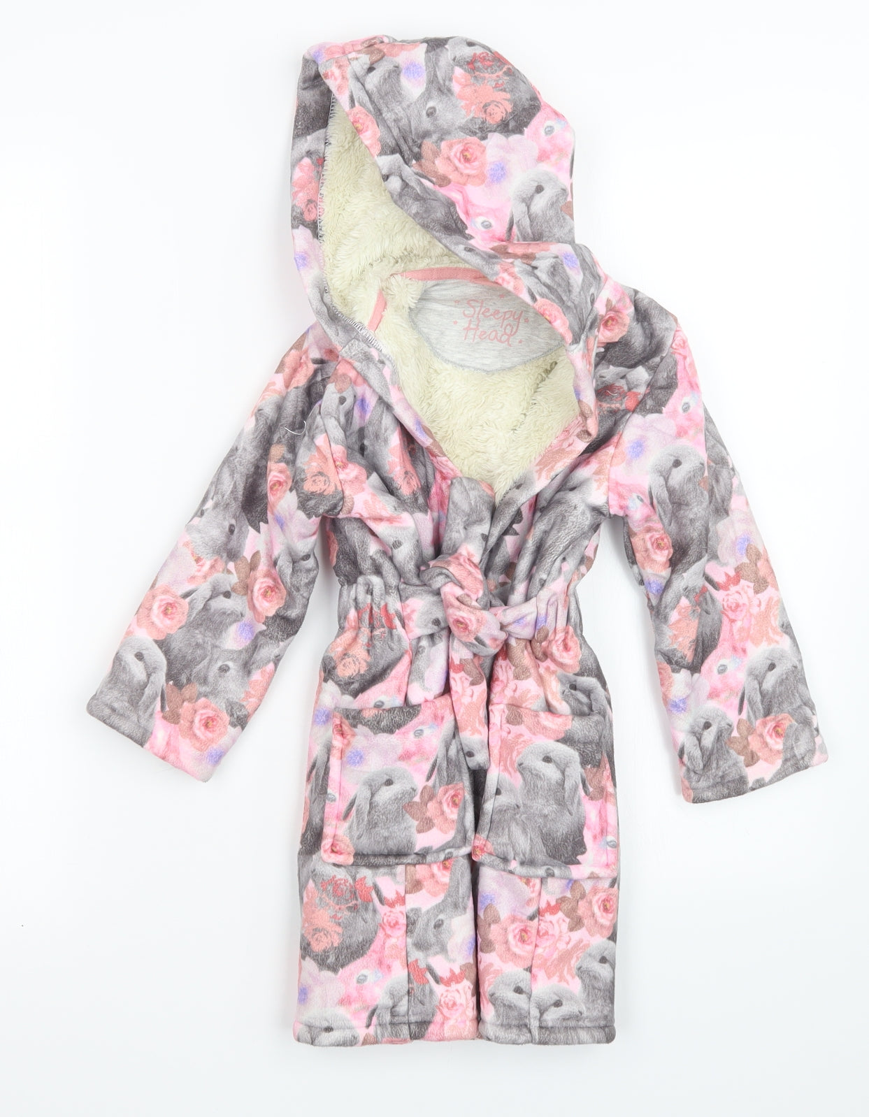 Marks and Spencer Girls Pink Floral  Top Robe Size 2-3 Years