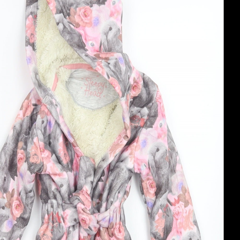 Marks and Spencer Girls Pink Floral  Top Robe Size 2-3 Years