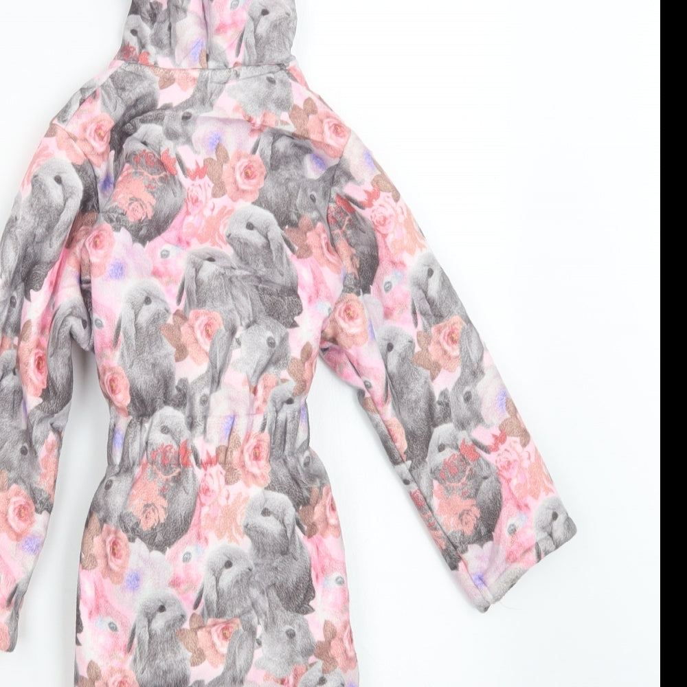 Marks and Spencer Girls Pink Floral  Top Robe Size 2-3 Years