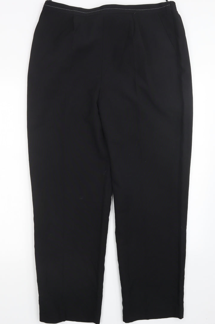 BM Womens Black Trousers Size 16 L28.5 in