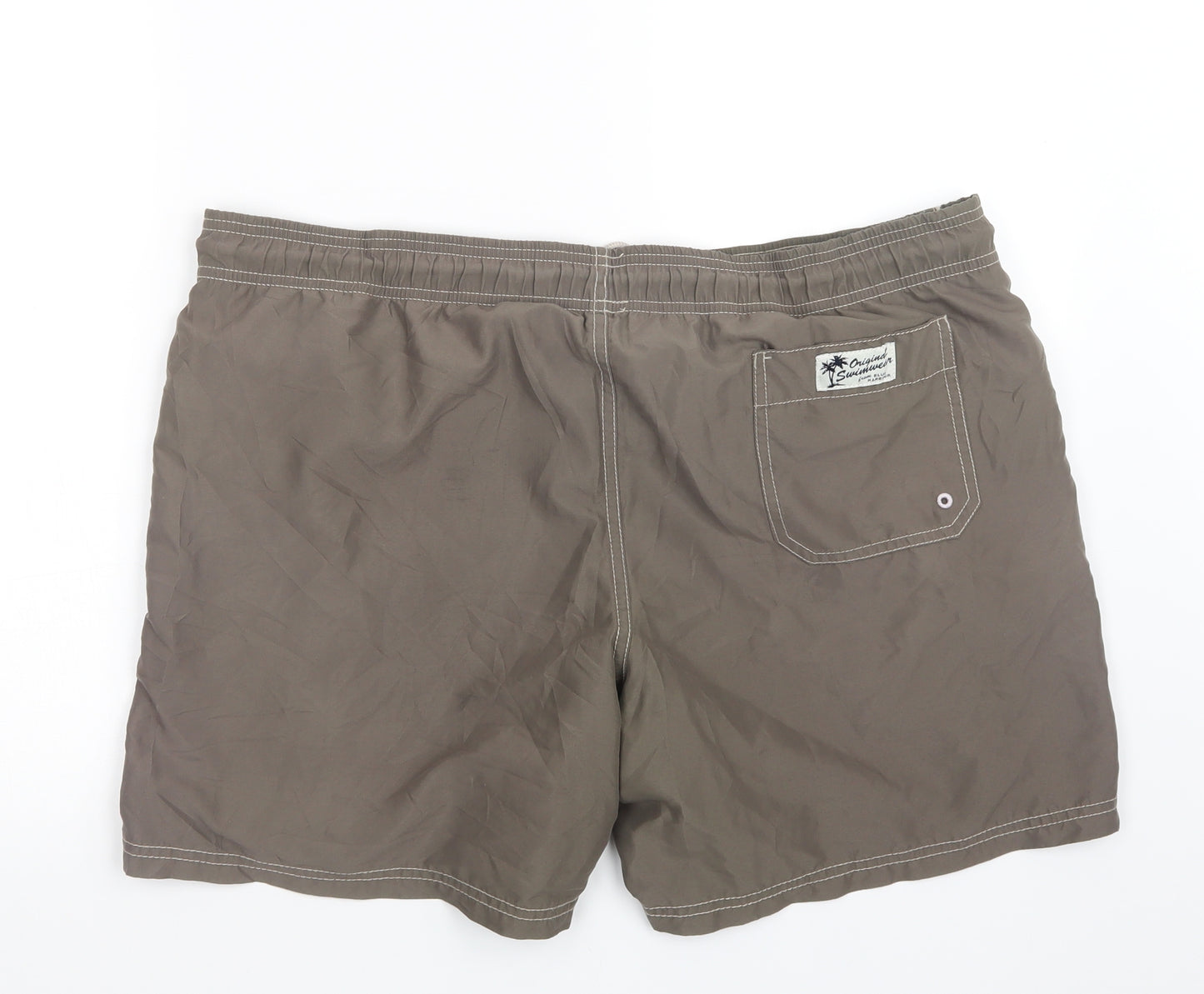 Marks and Spencer Mens Green   Cargo Shorts Size L - Swim Short