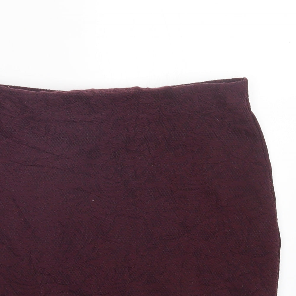 New Look Womens Purple   Straight & Pencil Skirt Size 12