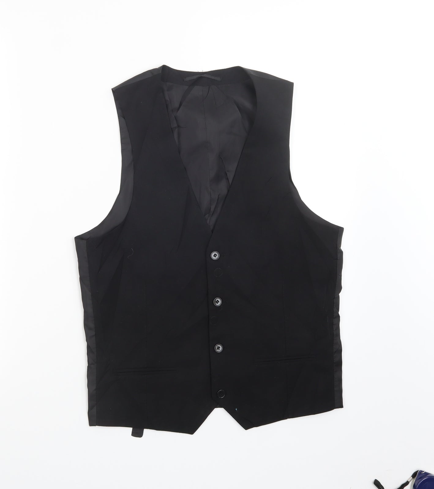 Preworn Mens Black   Jacket Waistcoat Size S
