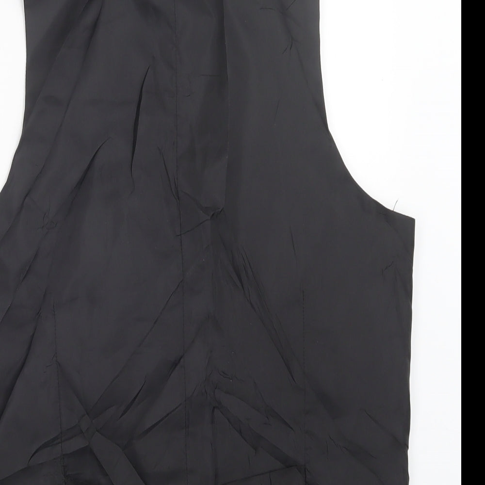 Preworn Mens Black   Jacket Waistcoat Size S