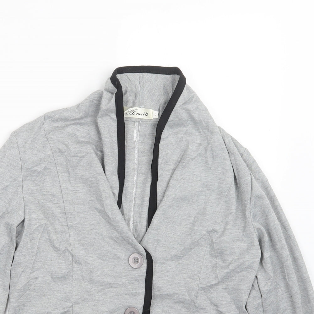 Ai mei li Womens Grey   Jacket  Size L