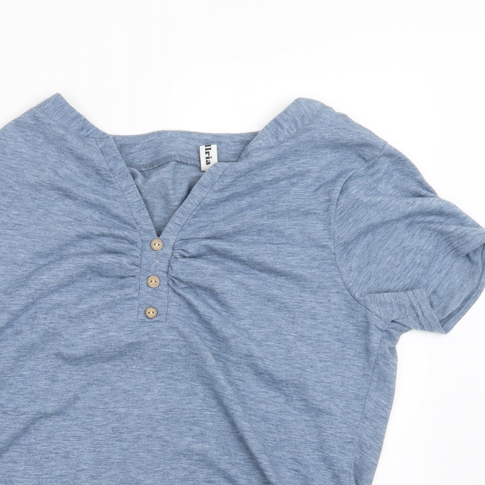 Abollria Womens Blue   Basic T-Shirt Size M