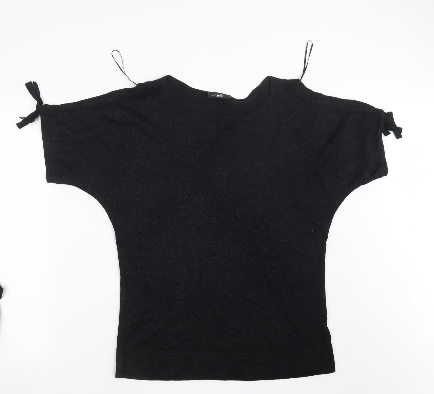 Wallis Womens Black  Knit Pullover Jumper Size M