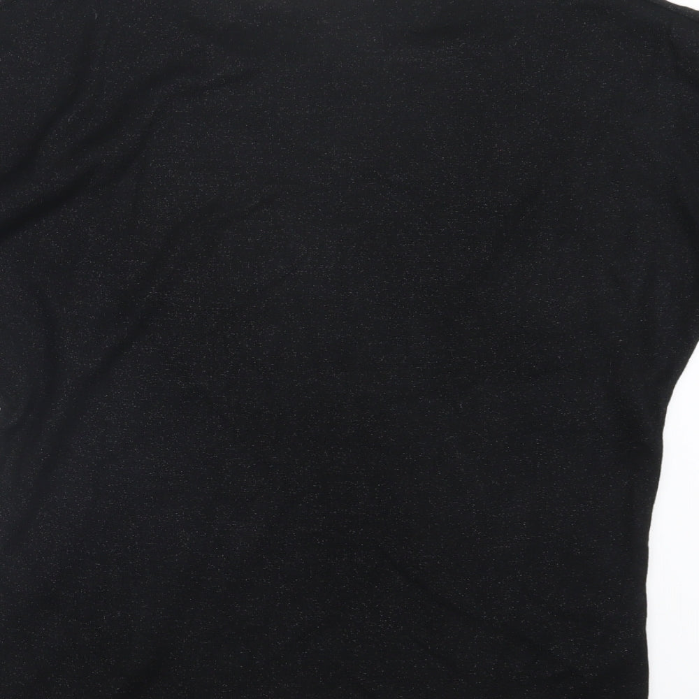 Wallis Womens Black  Knit Pullover Jumper Size M
