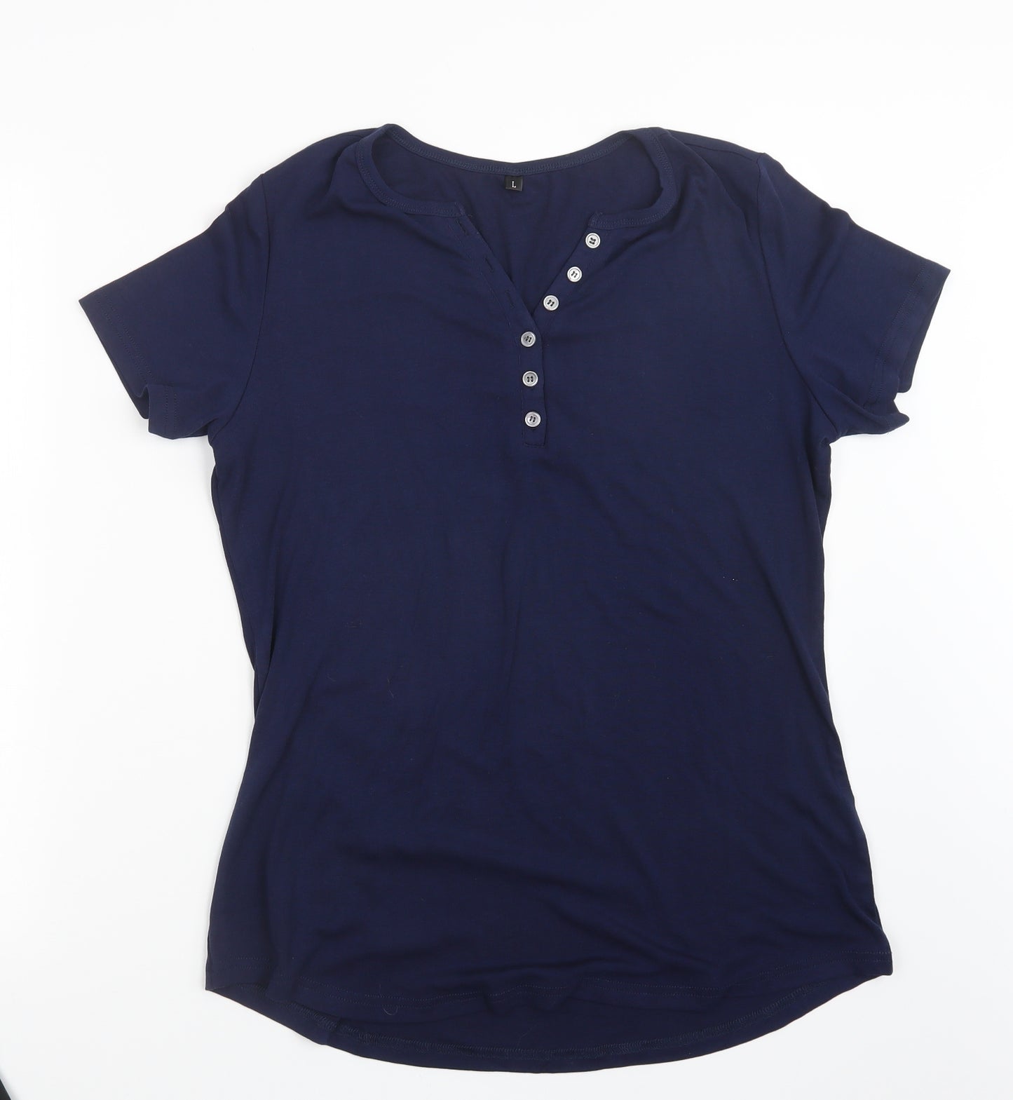 Preworn Womens Blue   Basic T-Shirt Size L