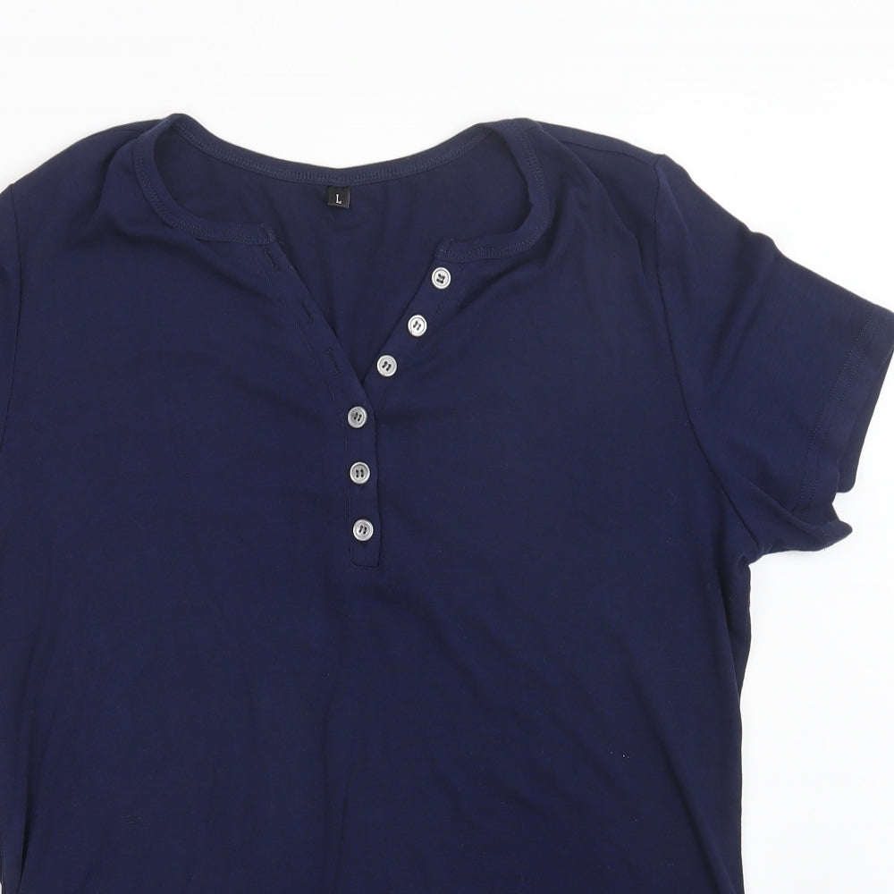 Preworn Womens Blue   Basic T-Shirt Size L