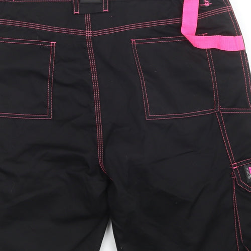 WORK KIT GIRL Womens Black   Cargo Shorts Size L