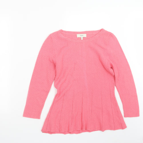 NEXT Womens Pink  Knit Pullover Jumper Size 12