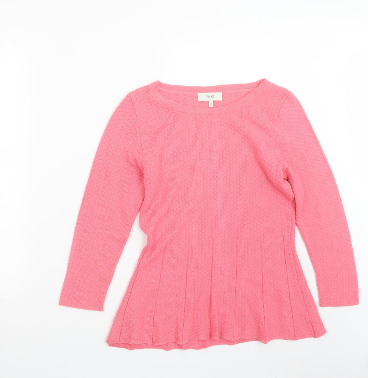 NEXT Womens Pink  Knit Pullover Jumper Size 12