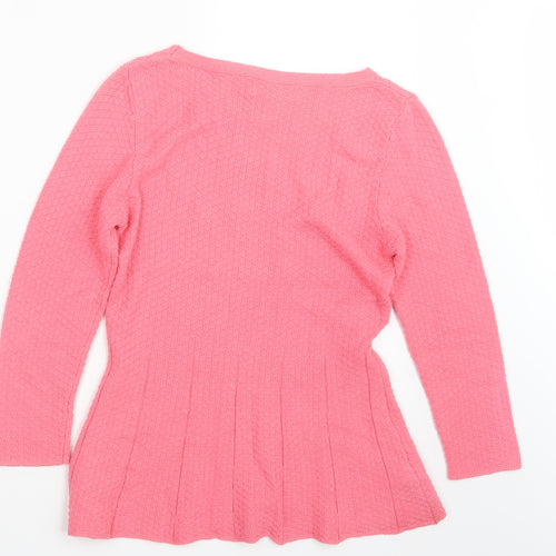 NEXT Womens Pink  Knit Pullover Jumper Size 12