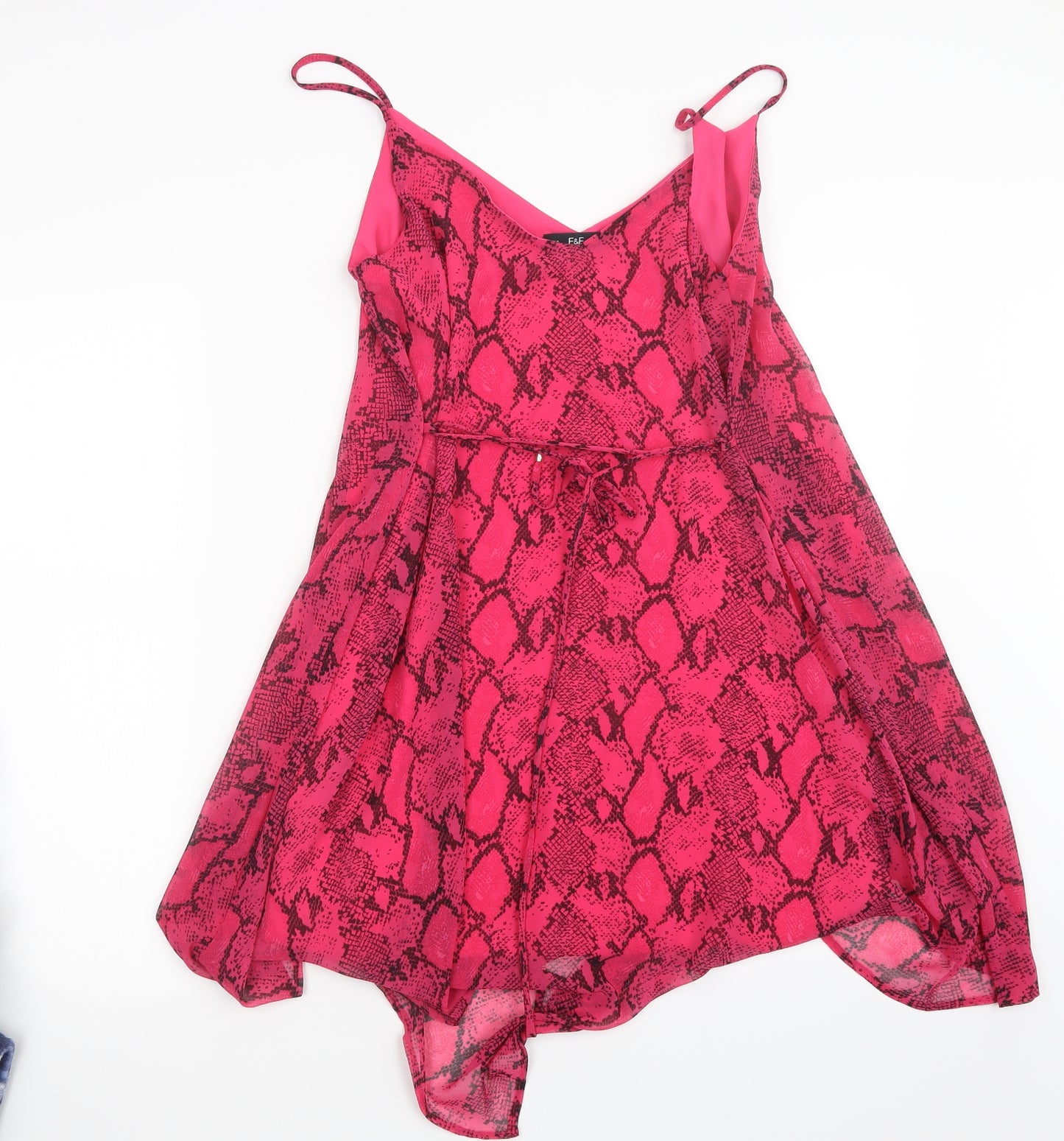 F&F Womens Pink Animal Print  A-Line  Size 10
