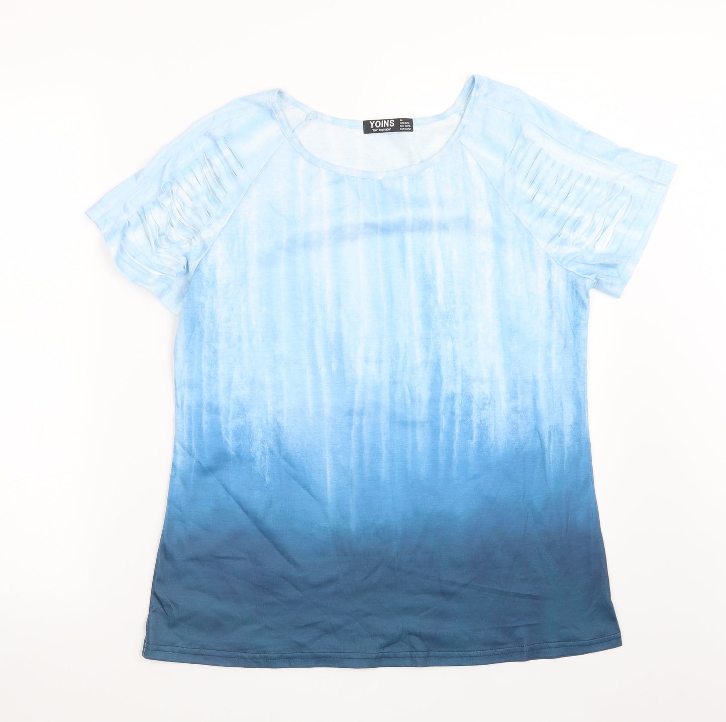 Yoins Womens Blue   Basic T-Shirt Size 12