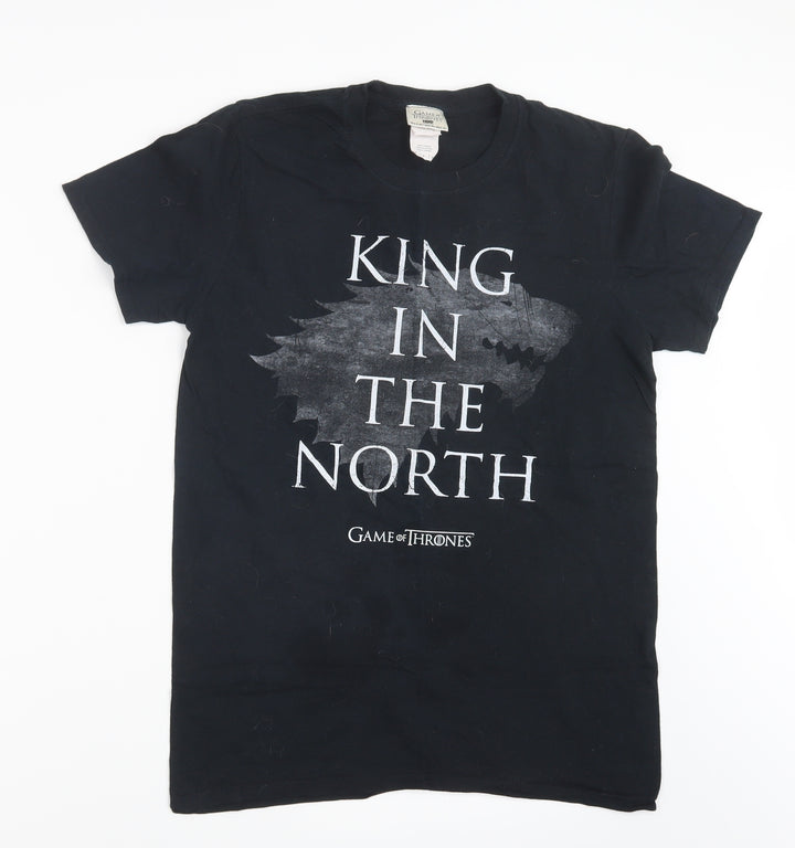Gildan Mens Black T-Shirt Size S - Game of Thrones