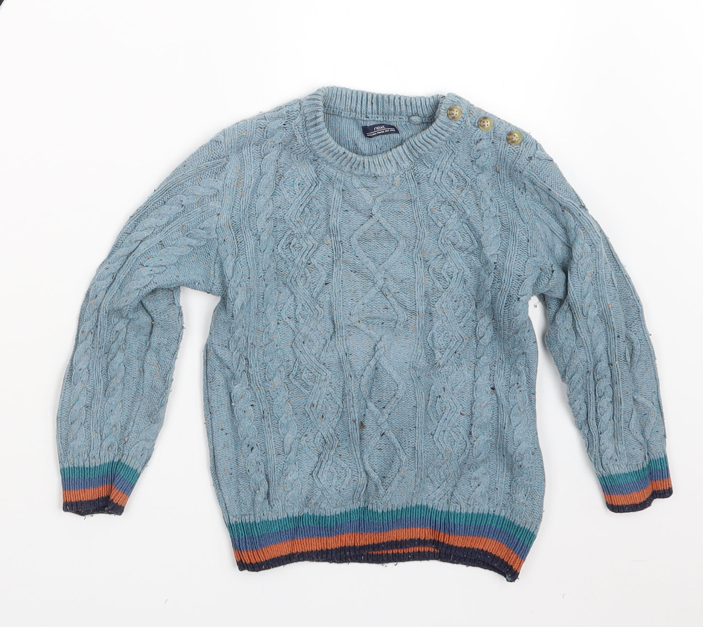 NEXT Boys Blue  Knit Pullover Jumper Size 3-4 Years