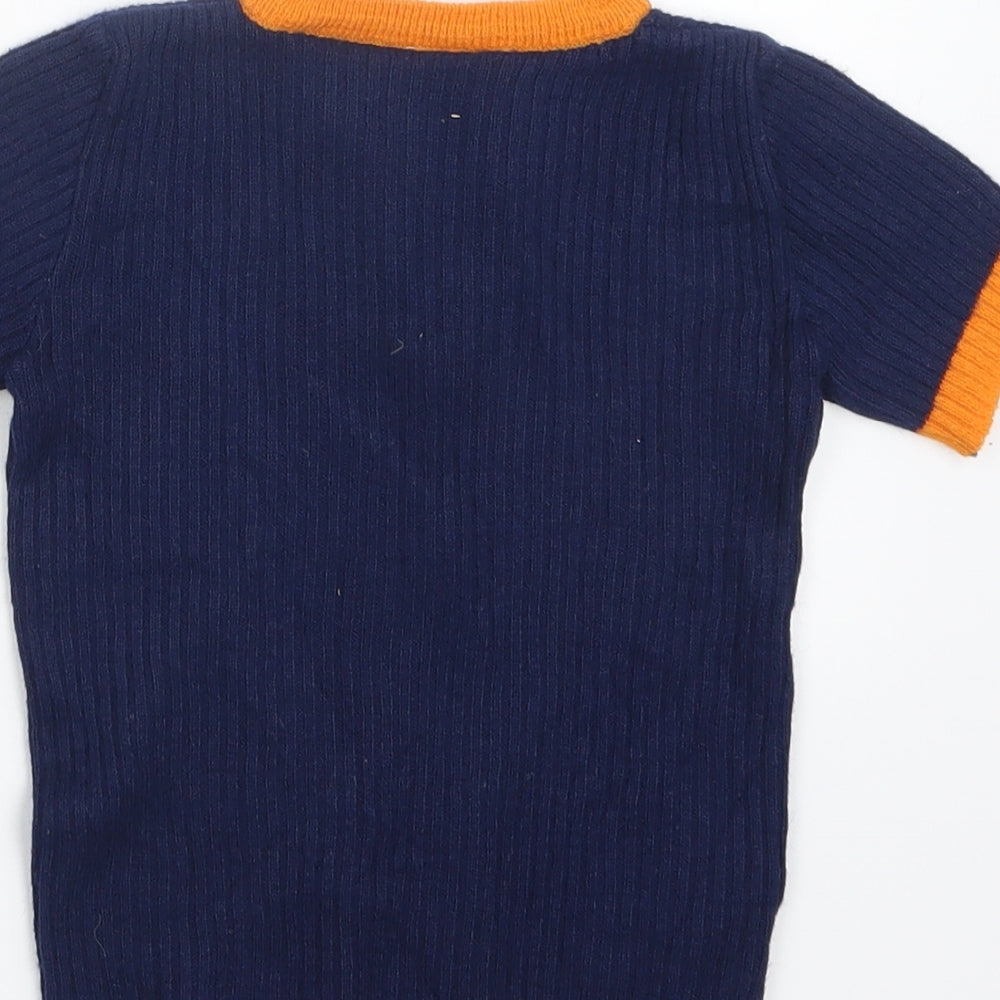 Mothercare Boys Blue  Knit Pullover Jumper Size 4-5 Years