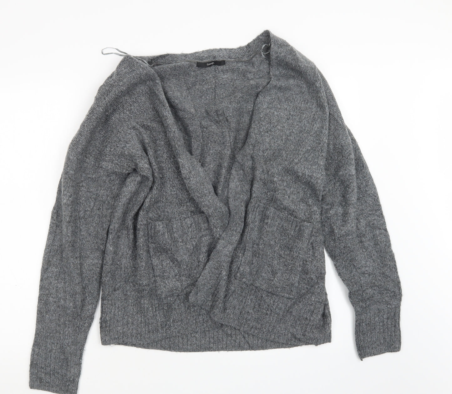 George Womens Grey   Cardigan Jumper Size M