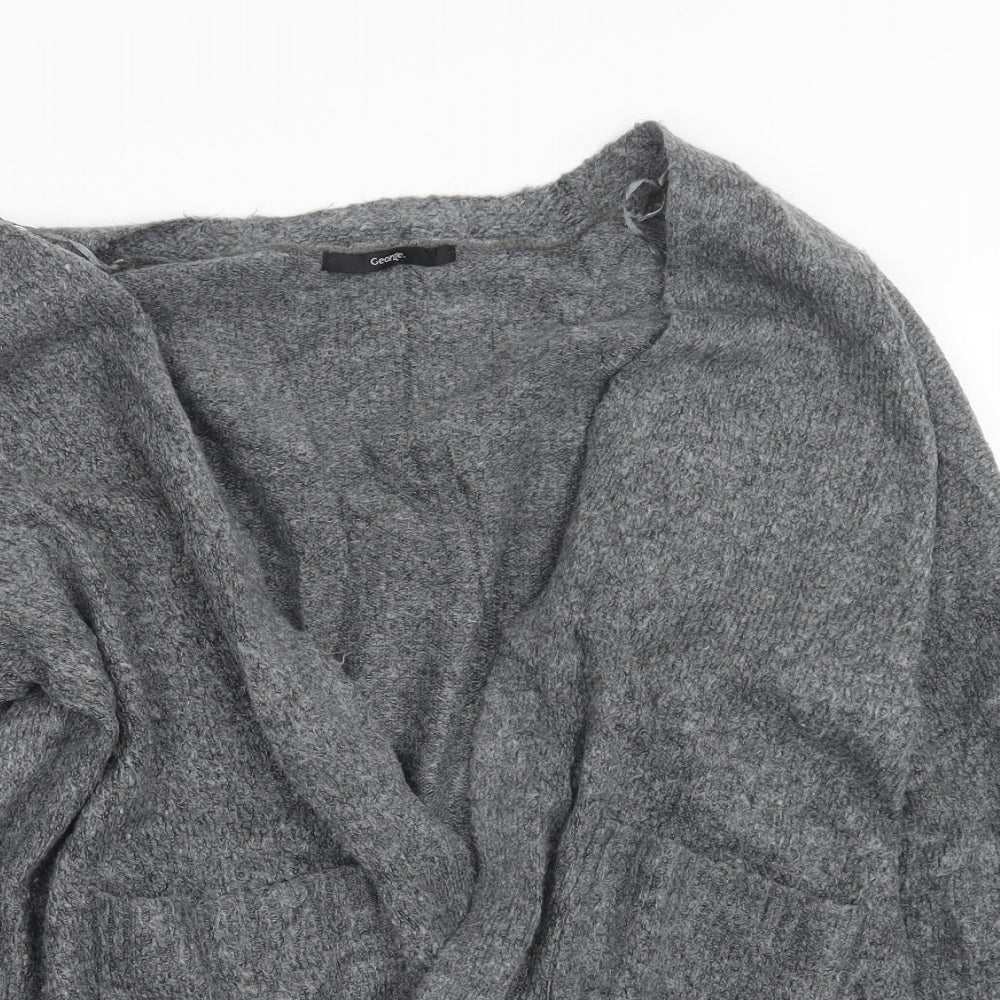 George Womens Grey   Cardigan Jumper Size M