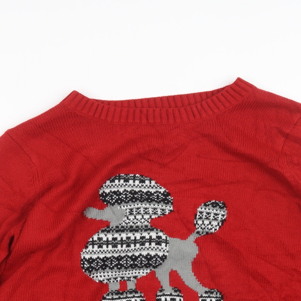 Marisota Womens Red  Knit Pullover Jumper Size 20