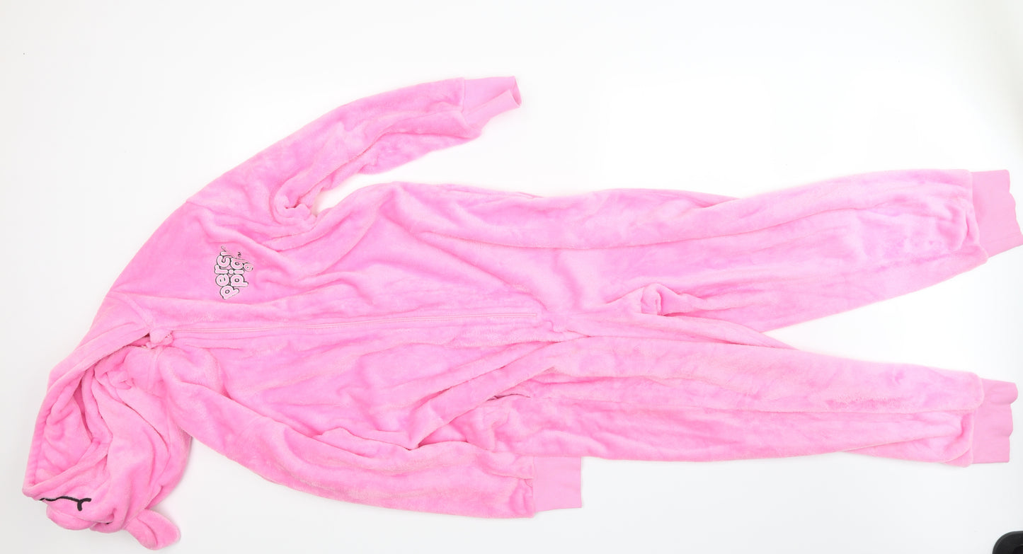 Marks and Spencer Womens Pink Geometric  Top One Piece Size L  - Percy Pig