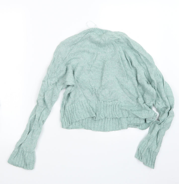 New Look Womens Green  Knit Pullover Jumper Size S