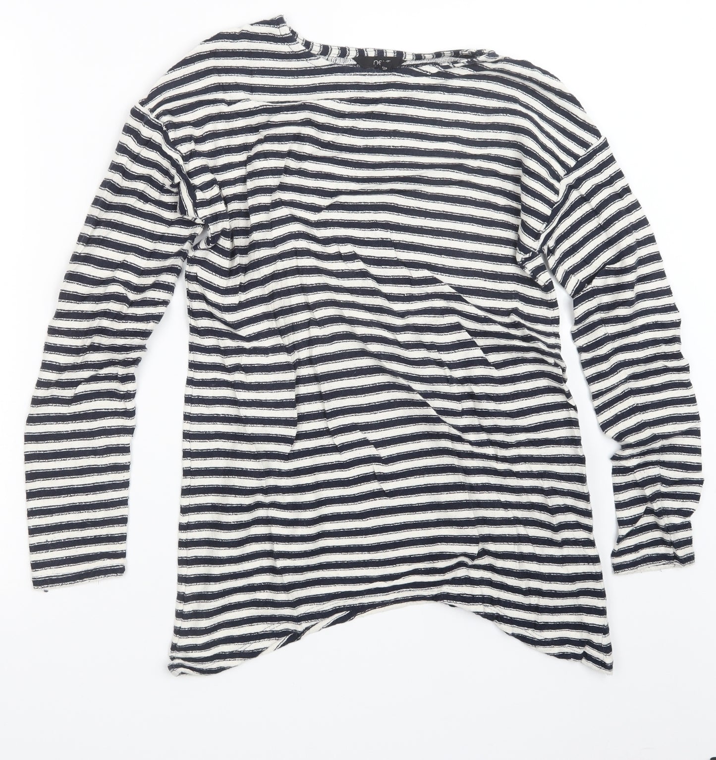 NEXT Womens Blue Striped Knit Pullover Jumper Size 8