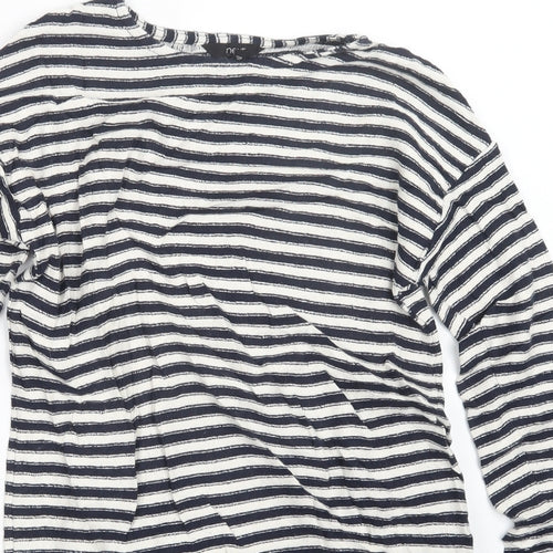 NEXT Womens Blue Striped Knit Pullover Jumper Size 8