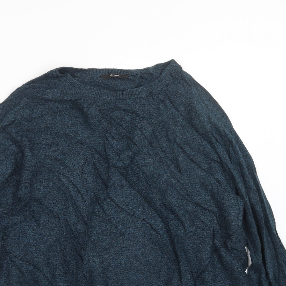 George Mens Blue  Knit Pullover Jumper Size L