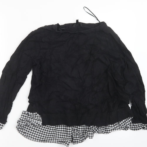 Topshop Womens Black   Pullover Jumper Size 10