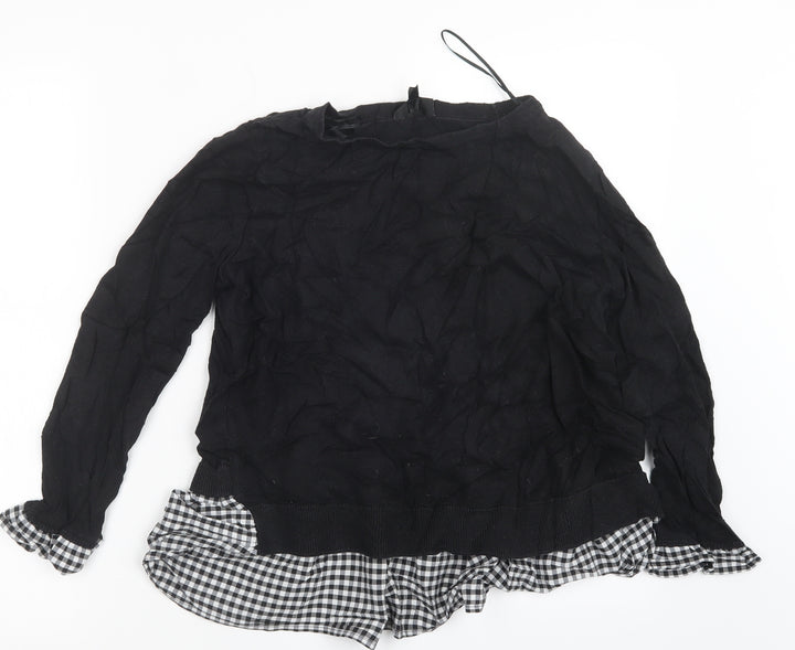 Topshop Womens Black   Pullover Jumper Size 10