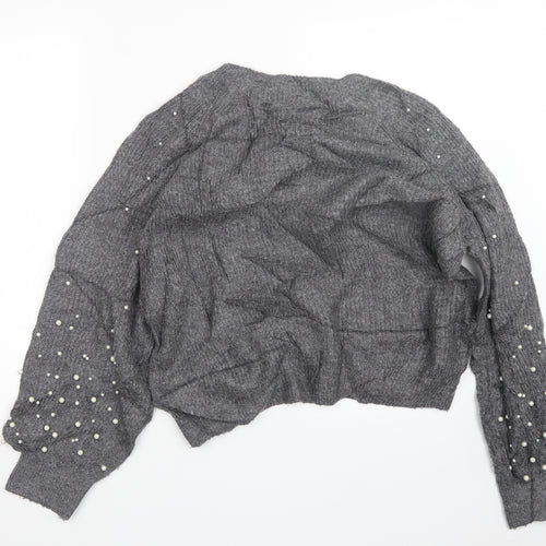 Marks and Spencer Womens Grey  Knit Pullover Jumper Size M