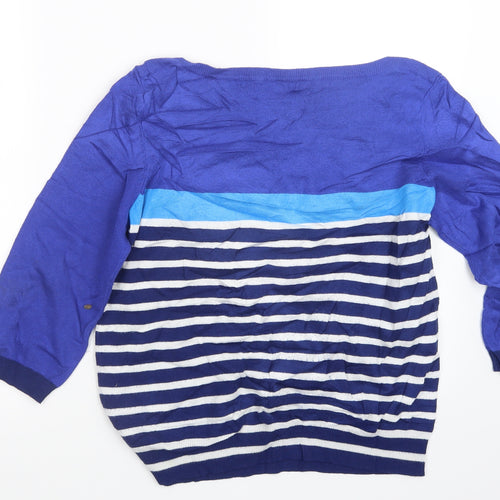 M&Co Womens Blue   Pullover Jumper Size L