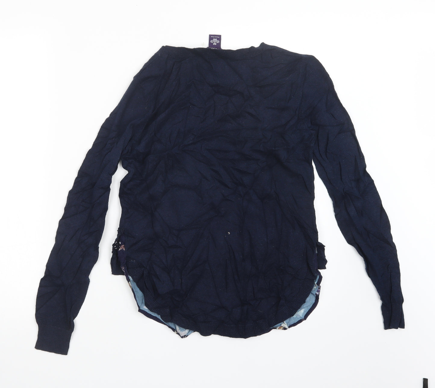 Oasis Womens Blue  Knit Pullover Jumper Size S