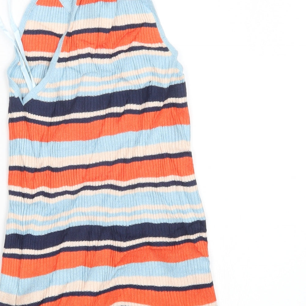 Atmosphere Womens Blue Striped  Pullover Jumper Size 8