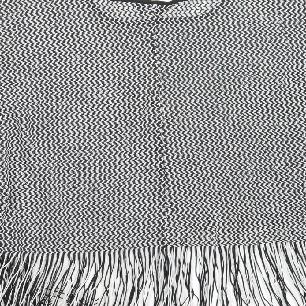TIA Womens Black  Knit Pullover Jumper Size 10
