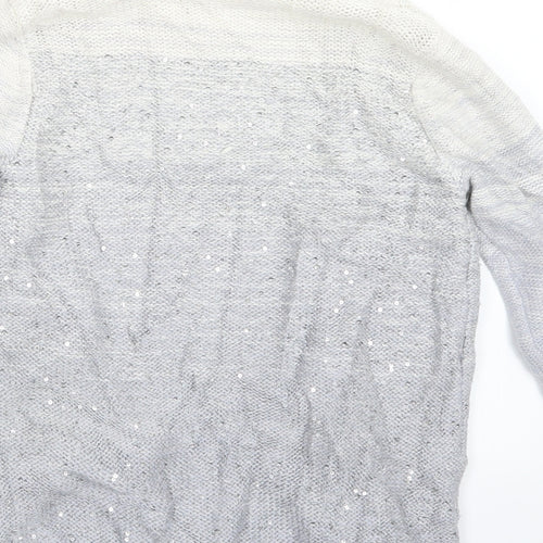 Gap Girls Grey  Knit Cardigan Jumper Size 6-7 Years