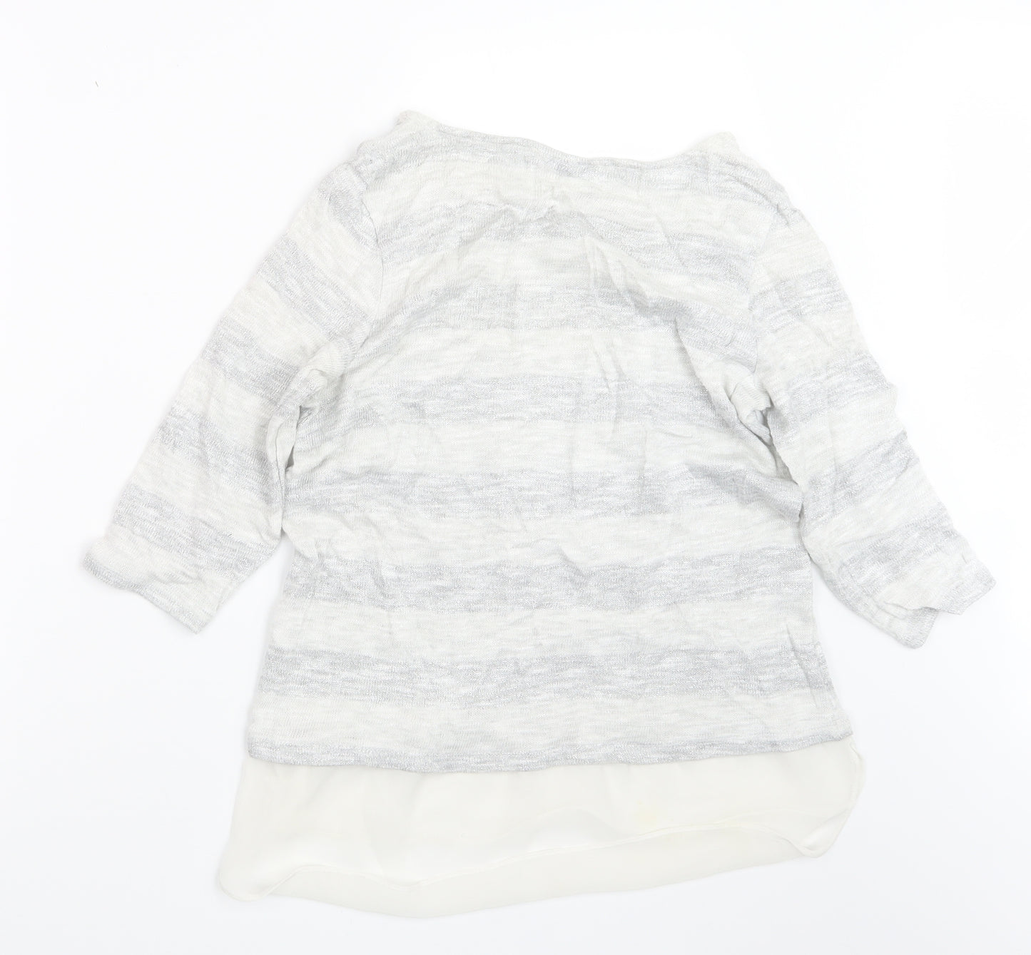 George Womens Grey  Knit Pullover Jumper Size 14