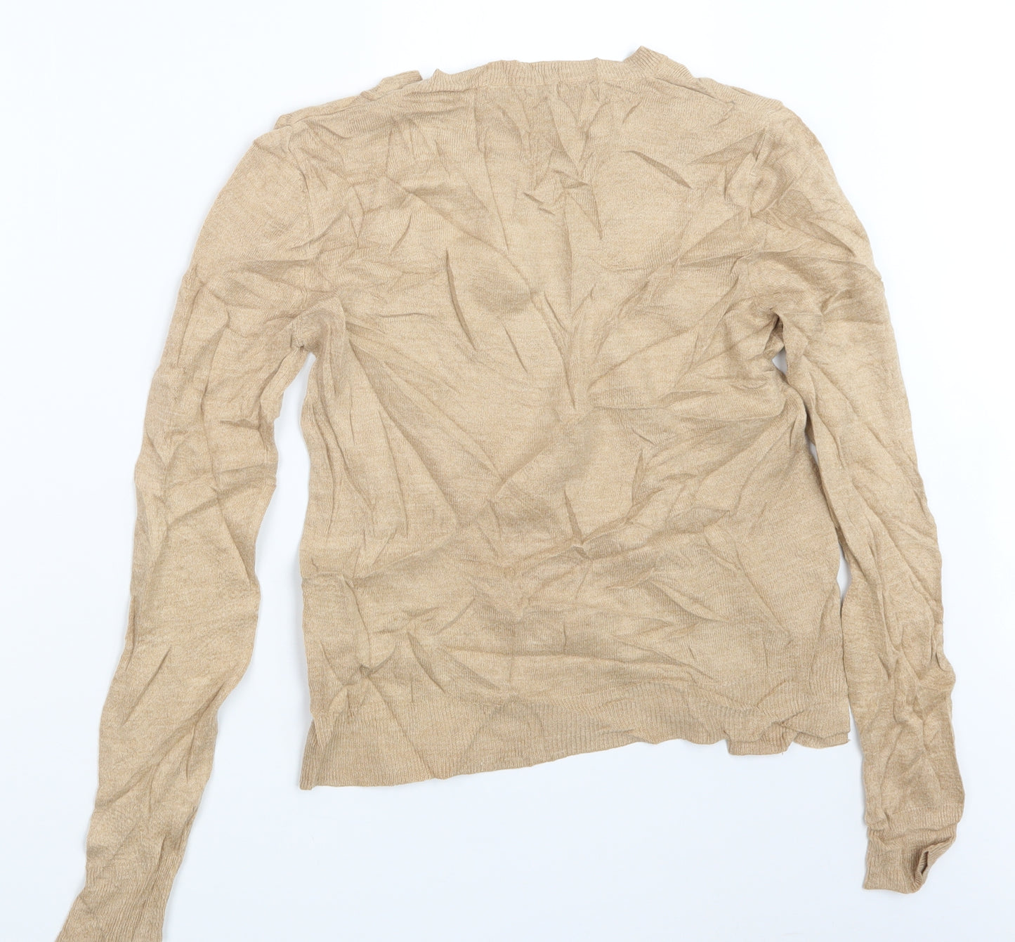 Marks and Spencer Womens Beige  Knit Pullover Jumper Size 12