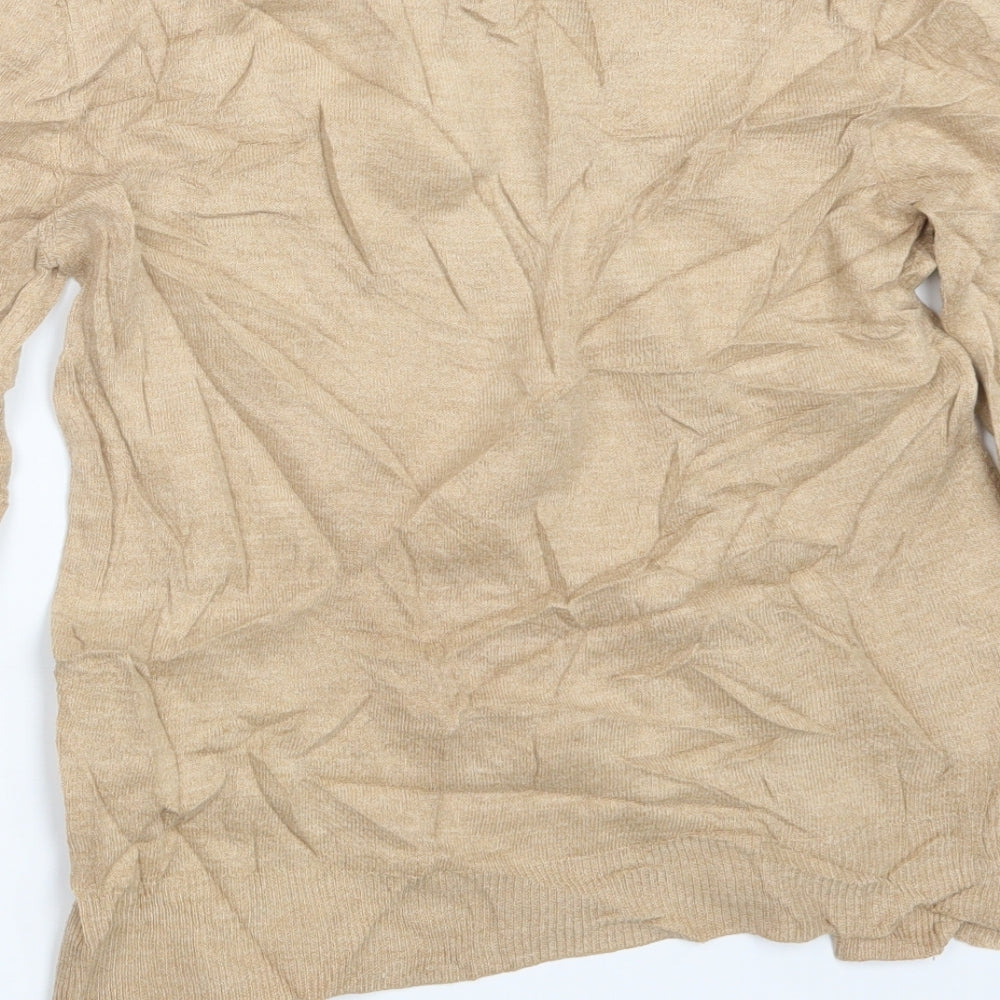 Marks and Spencer Womens Beige  Knit Pullover Jumper Size 12
