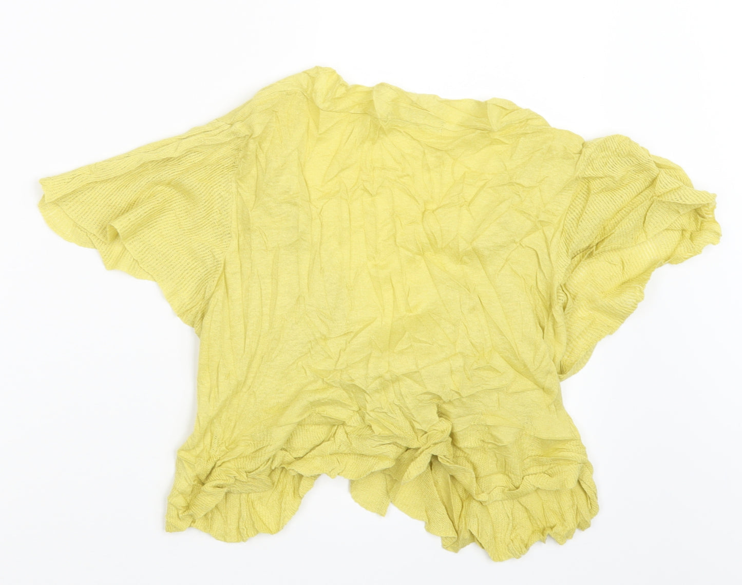 Marks and Spencer Womens Yellow   Cardigan Jumper Size 22