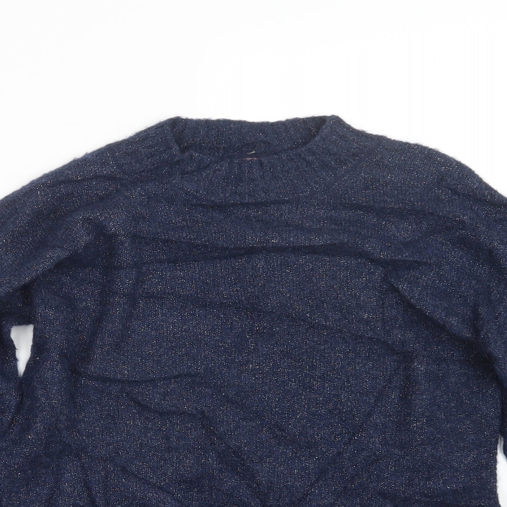 Jigsaw Girls Blue  Knit Pullover Jumper Size 12-13 Years