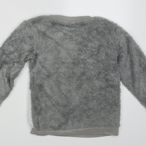 TU Girls Grey   Pullover Jumper Size 9 Years