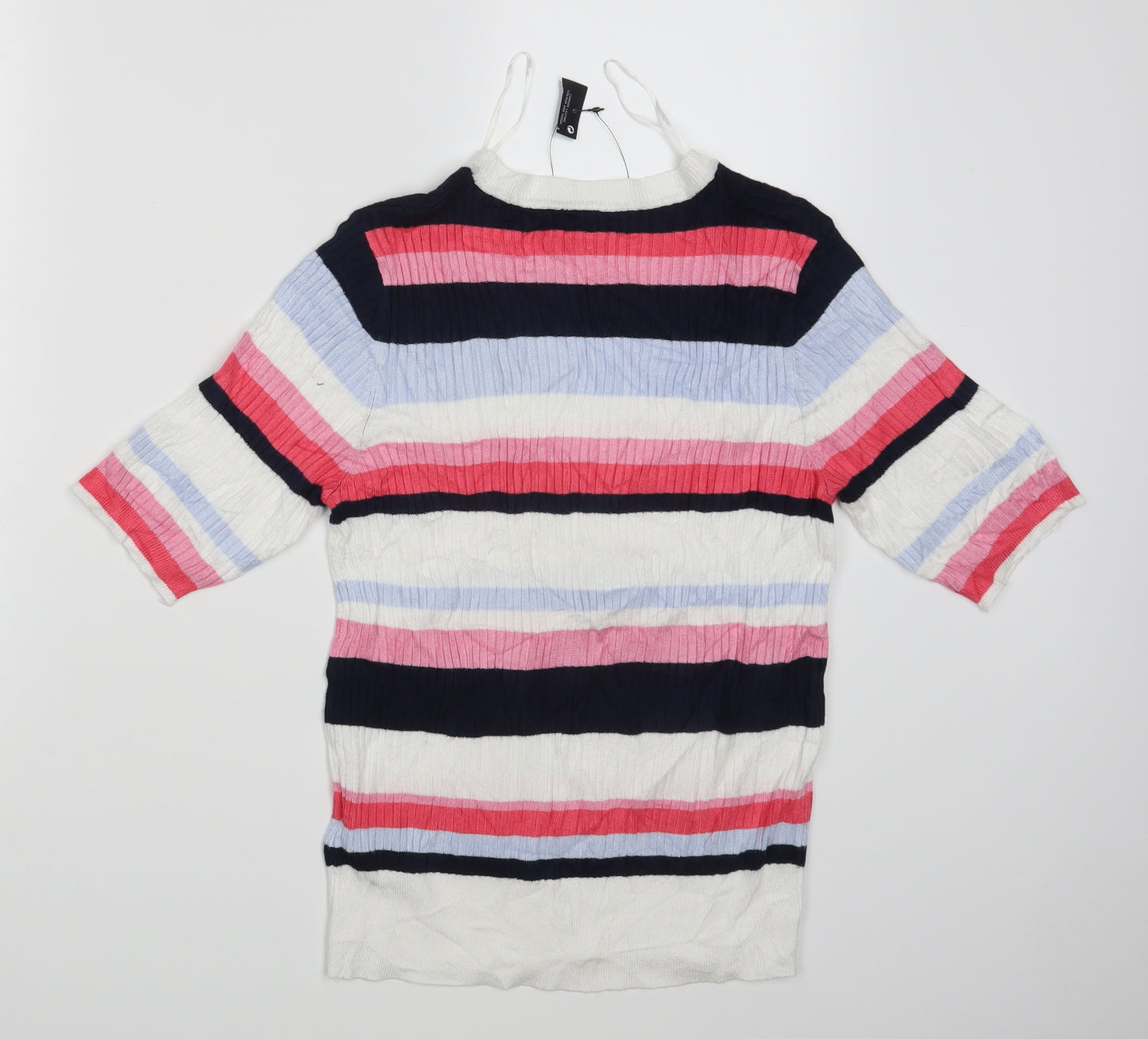 M&S Womens Multicoloured Striped  Pullover Jumper Size 12