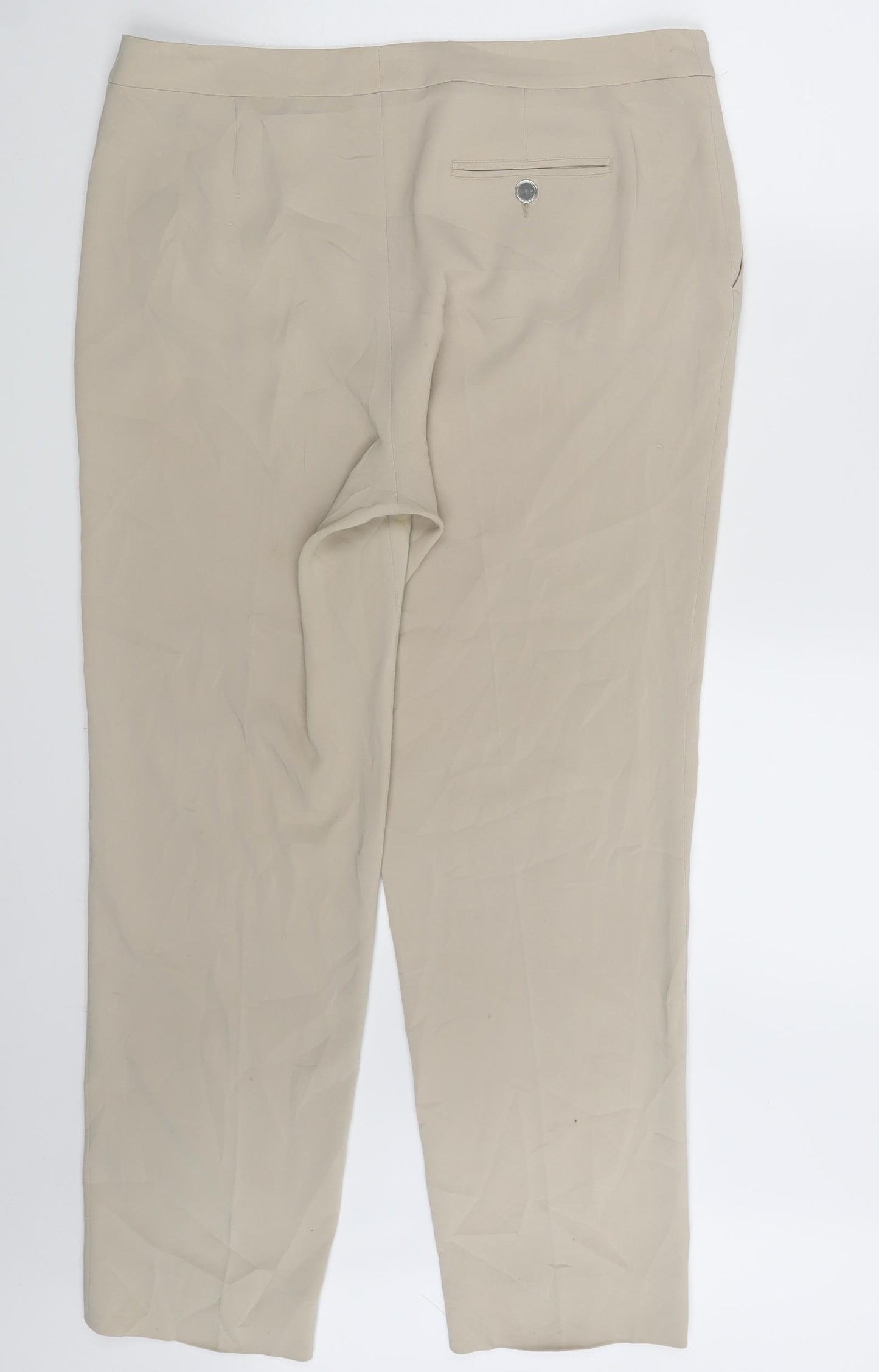 Marcona Womens Beige   Chino Trousers Size 18 L28 in