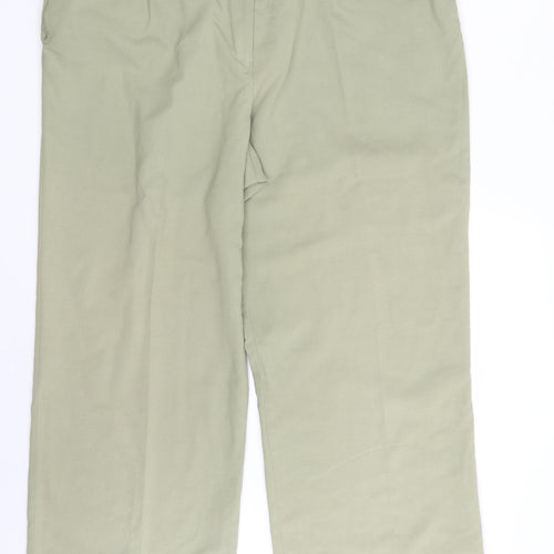 Bonmarché Womens Green   Dress Pants Trousers Size 18 L28 in