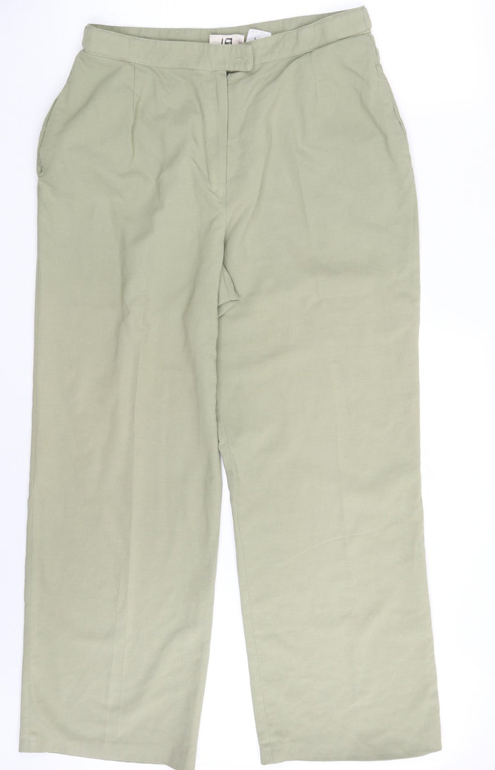 Bonmarché Womens Green   Dress Pants Trousers Size 18 L28 in